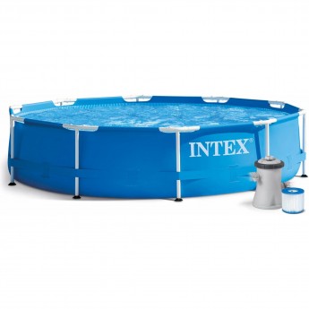 Каркасный бассейн INTEX METAL FRAME 28202 305х76см, 4485л, фильтр-насос 1250л/ч