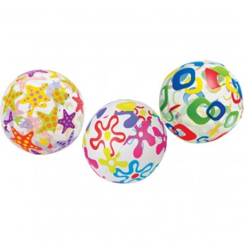 Мяч пляжный INTEX 59040 «УЗОРЫ» d=51 см, от 3 лет микс Мяч пляжный INTEX 59040 «УЗОРЫ» d=51 см, от 3 лет микс