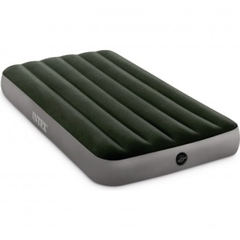 Надувной матрас INTEX PRESTIGE DOWNY BED 64777, 99х191х25см, насос на батарейках в комплекте